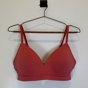 Modern Movement Womens Wireless Coral Bra Sz L Bralette Lightly Lined Adjustable